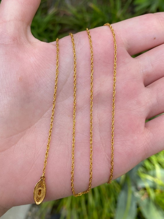 J P Lee Solid 22k Gold Chain High Karat 17.5 Inches Quality Fine