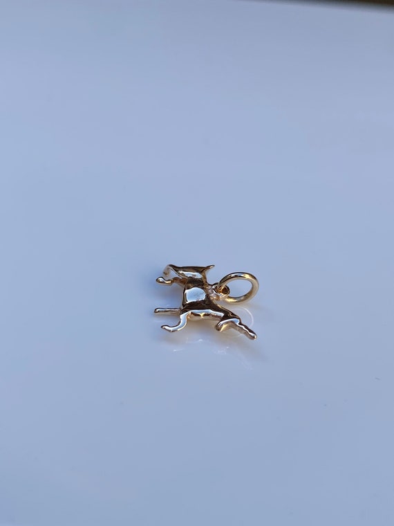 Solid 14k Yellow Gold Unicorn Charm - Quality Fin… - image 4