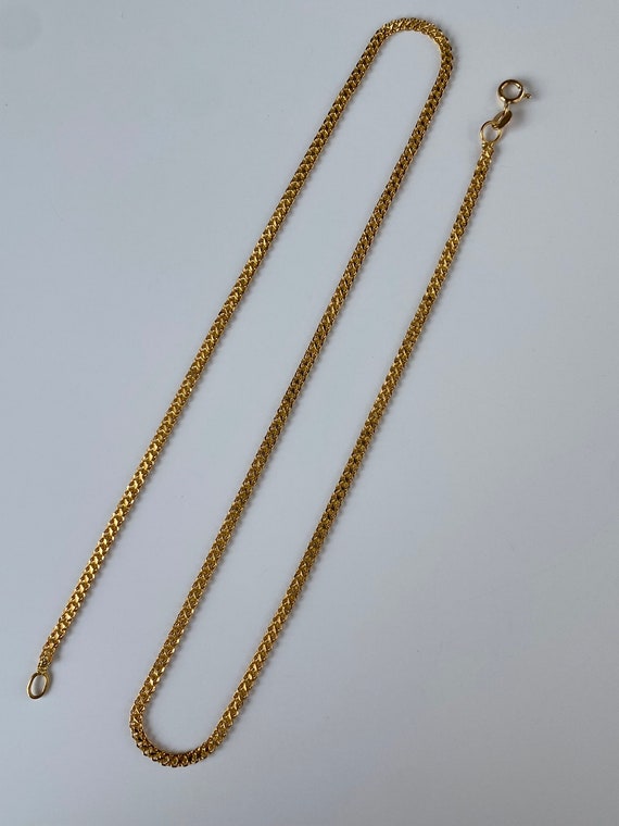 Vintage Solid 21k Yellow Gold Bismark Chain Neckl… - image 5