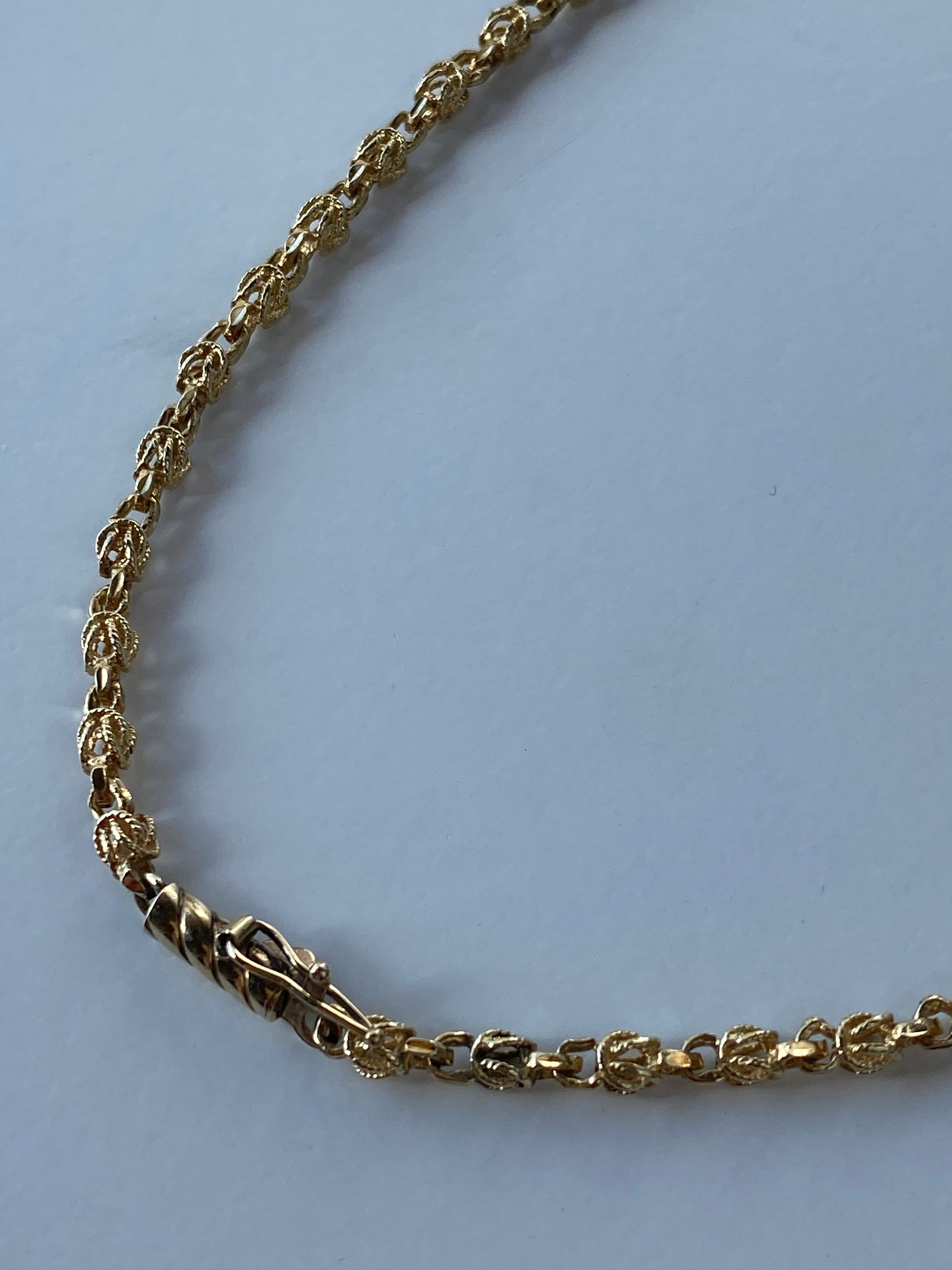 ヴィンテージ ソリッド 14k イエロー ゴールド ファンシー ヴィンテージ ソリッド 14k イエロー ゴールド ファンシー