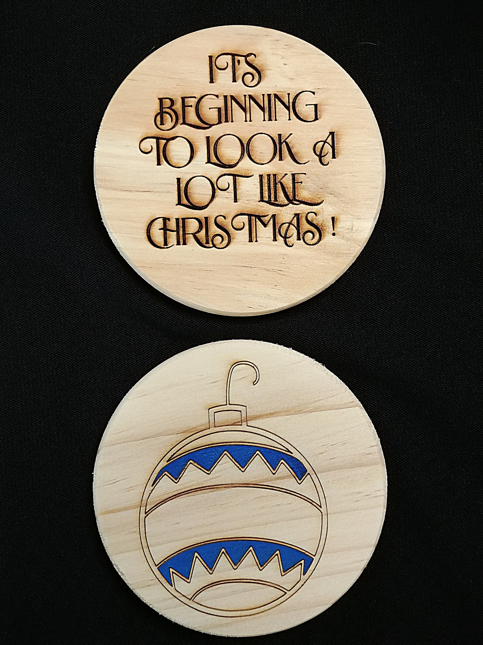 Christmas Coasters 6 Piece Set Etsy