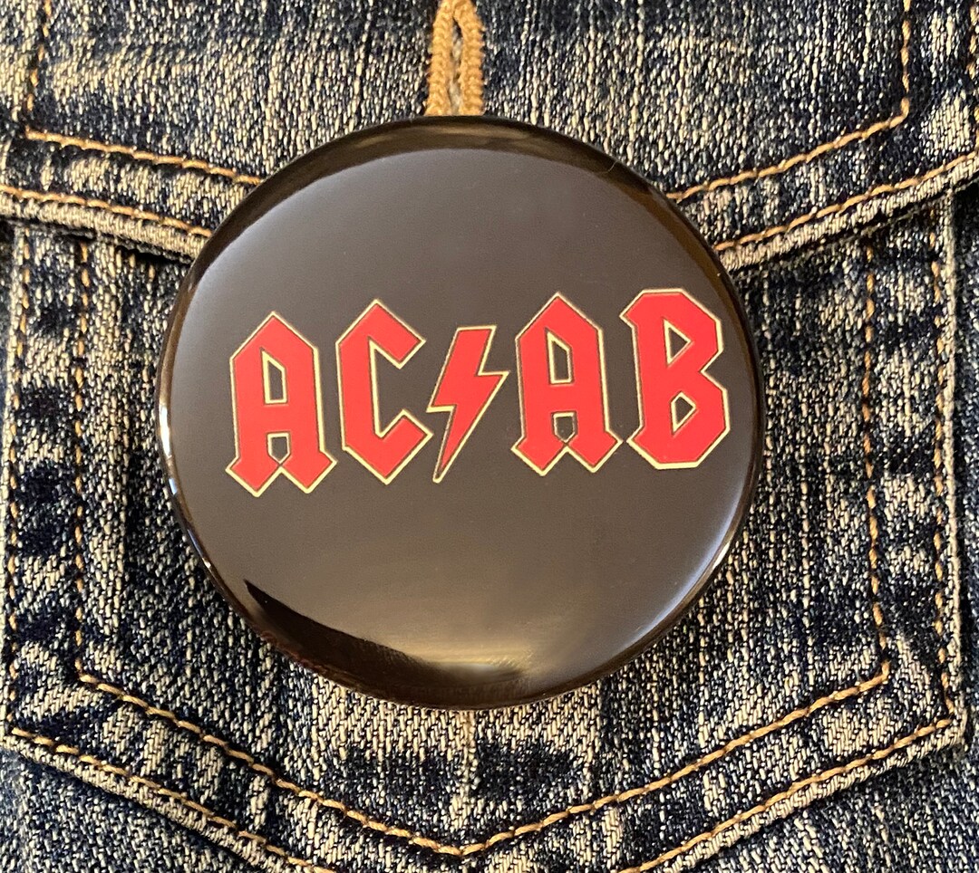 ACAB - All Cops Are Bastards - im Stil des AC/DC Logos - 5,5 cm ...