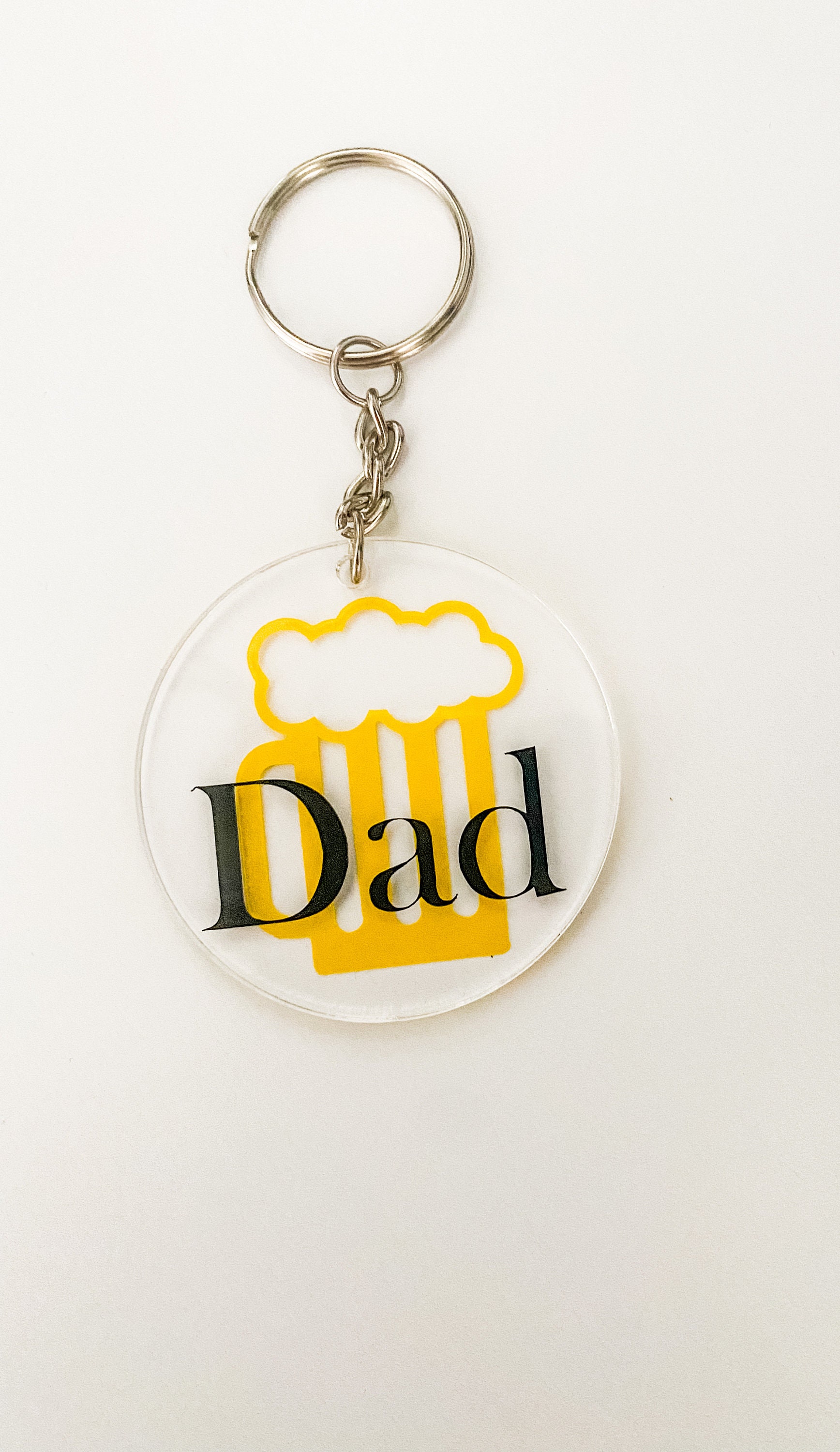 Personalised Fathers Day Key Chain Etsy