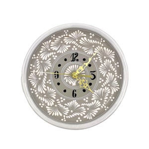 Handmade Talavera Wall Clock 8” | Colorful Mexican Ceramic Decor | Summer Home Accent | Unique Father’s Day & Graduation Gift Idea