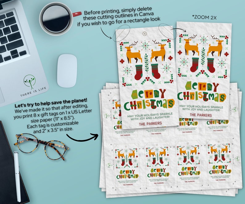 Christmas Gift Tags Bundle Digital Canva Template / Editable - Etsy