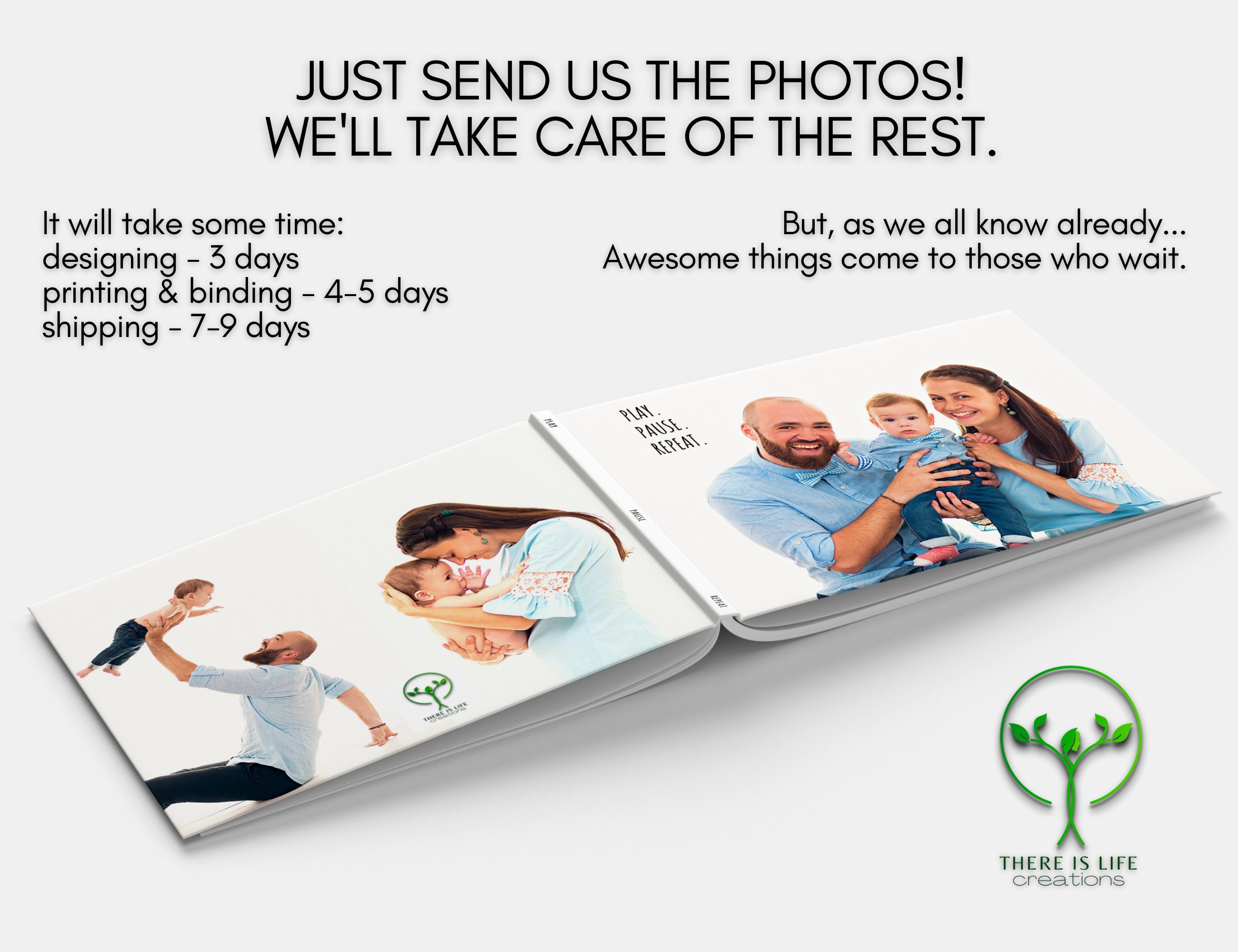 Small Photo Album, Family Photo Album, Travel Photo Book, Photo Memory  Book, Personalized Photo Album 