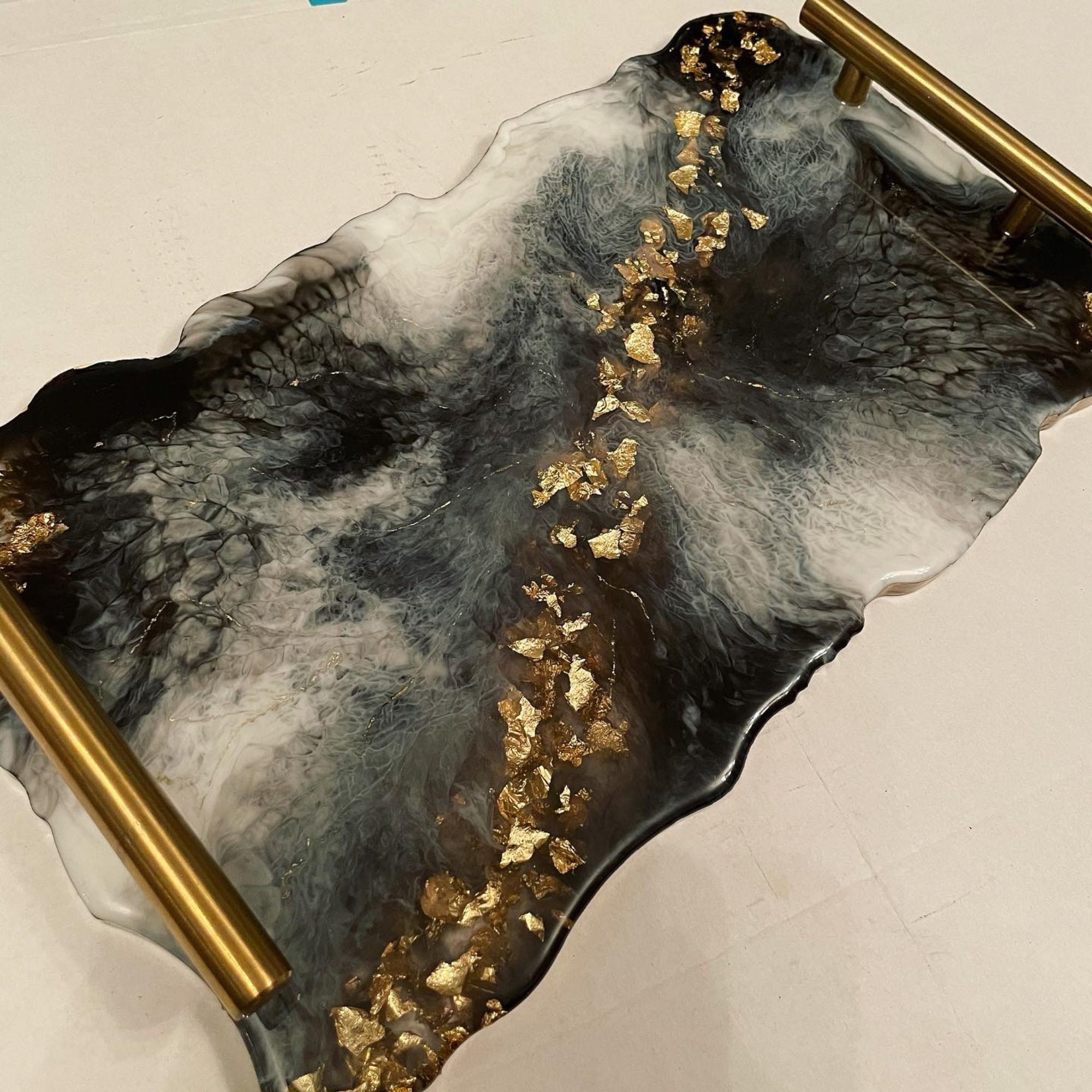 Rectangle Resin Placemat and Coaster Set Personalized Gift Etsy