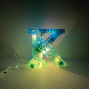 Letras decorativas de resina independientes, hechas a pedido, personalizadas para el hogar, estanterías, oficina, regalos, decoración del hogar, decoración de guardería, producto personalizado