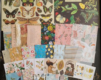 Journal Paper Bundle | Papier de spécialité sur le | Journal d’art indésirable | Médias mixtes | Découpage | Papier fait main | Chiyogami |