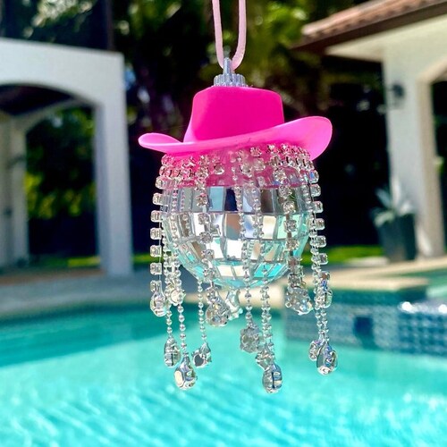 Disco Ball Car Accessory L Rear View Mirror Car Disco Ball Etsy