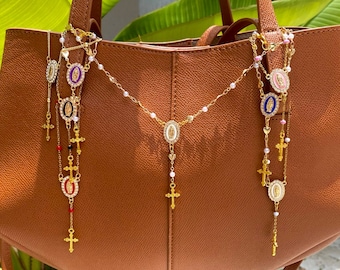Rosary Purse Charm Accessory l Rosary Bag Charm Accessory l Purse Accessory l Purse Charms l Purse Decor l Unique Trendy Bag Charms Purse