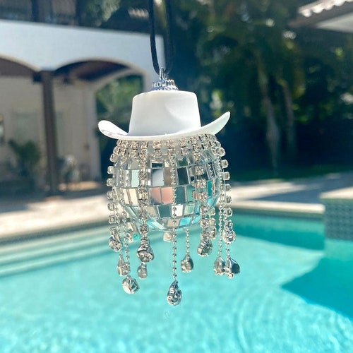 Disco Ball Car Accessory L Rear View Mirror Car Disco Ball Etsy