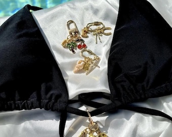 Bikini Charms Custom l Personalize Your Bikini l Gift for Her Custom Charm Build Your Own Bikini Charm l Summer Jewelry Bikini Charms