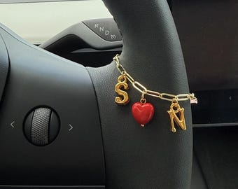 Valentine's Day Steering Wheel Charm Custom Gift For Her