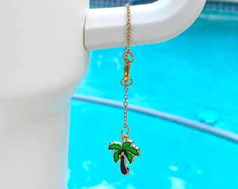 Palm Tree Tumbler Cup Charm l Island Life Vacation Decor Tumbler Cup Gold Charm l Palm Tree Tumbler Cup Charm l Gold Tumbler Gift Charm