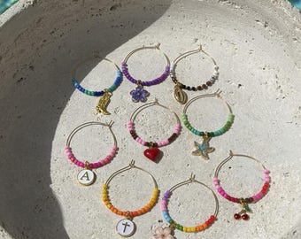 Personalized Tumbler Cup Charms Beaded l Pick Your Charms l Custom Tumbler Charm l Gifts for Her l Tumbler Accessories for Handle