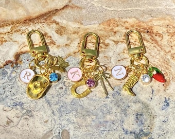 Custom Charm Personalized Keychain Charm l Personalize Your Charms l Gift for Her Birthstone Custom Charm Build Your Own Purse Charm Charm
