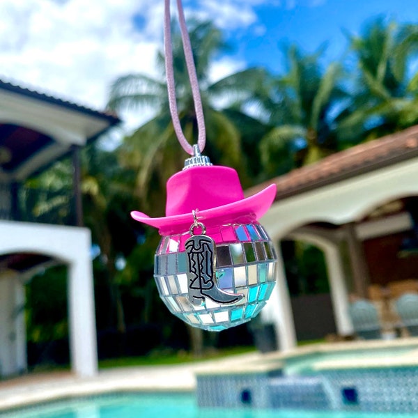 Cowboy Boot Rear View Mirror Etsy