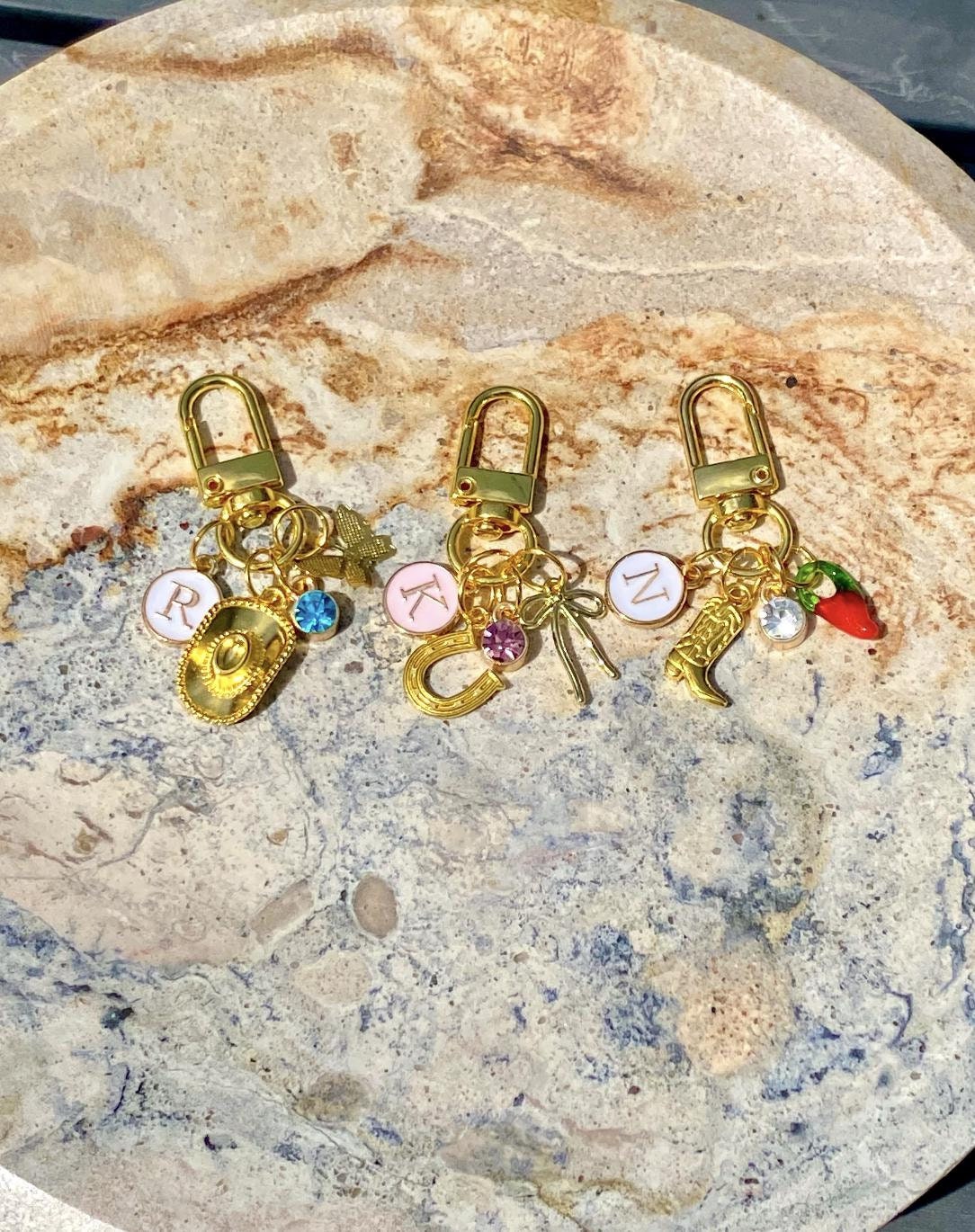 Custom Charm Personalized Purse Charm l Personalize Your Charms l Gift for Her Birthstone Custom Charm Build Your Own Purse Charm Bag Charm
