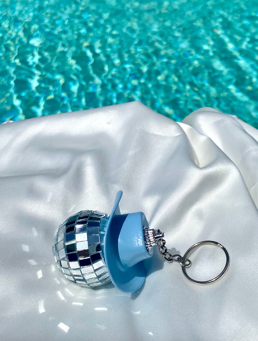 Sky Blue Disco Cowboy Keychain L Sky Blue Disco Cowgirl Keychain - Etsy