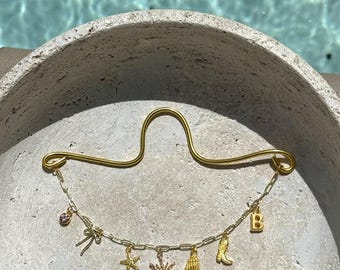 Custom Build Your Own Rear View Mirror Charm Chain l Rear View Mirror Personalized Car Accessories l Charm Rear View Mirror Chain