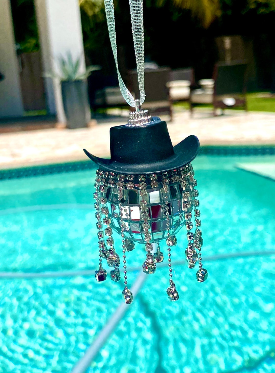 Rhinestone Cowboy Disco Christmas Ornament L Rhinestone Cowgirl Disco ...