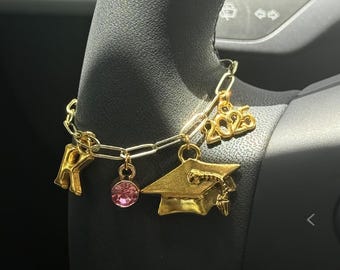 Graduation Custom Build Your Own Custom Steering Wheel Car Charm l Car Accessories Custom Personalized Gift Car Jewelry Custom Gift For Her