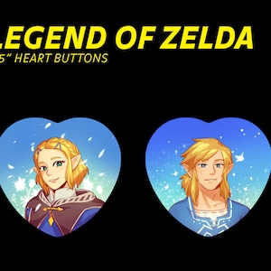 Legend of Zelda Heart buttons