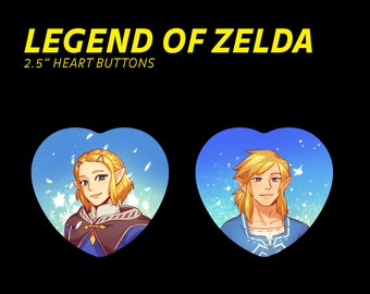 Legend of Zelda Heart buttons