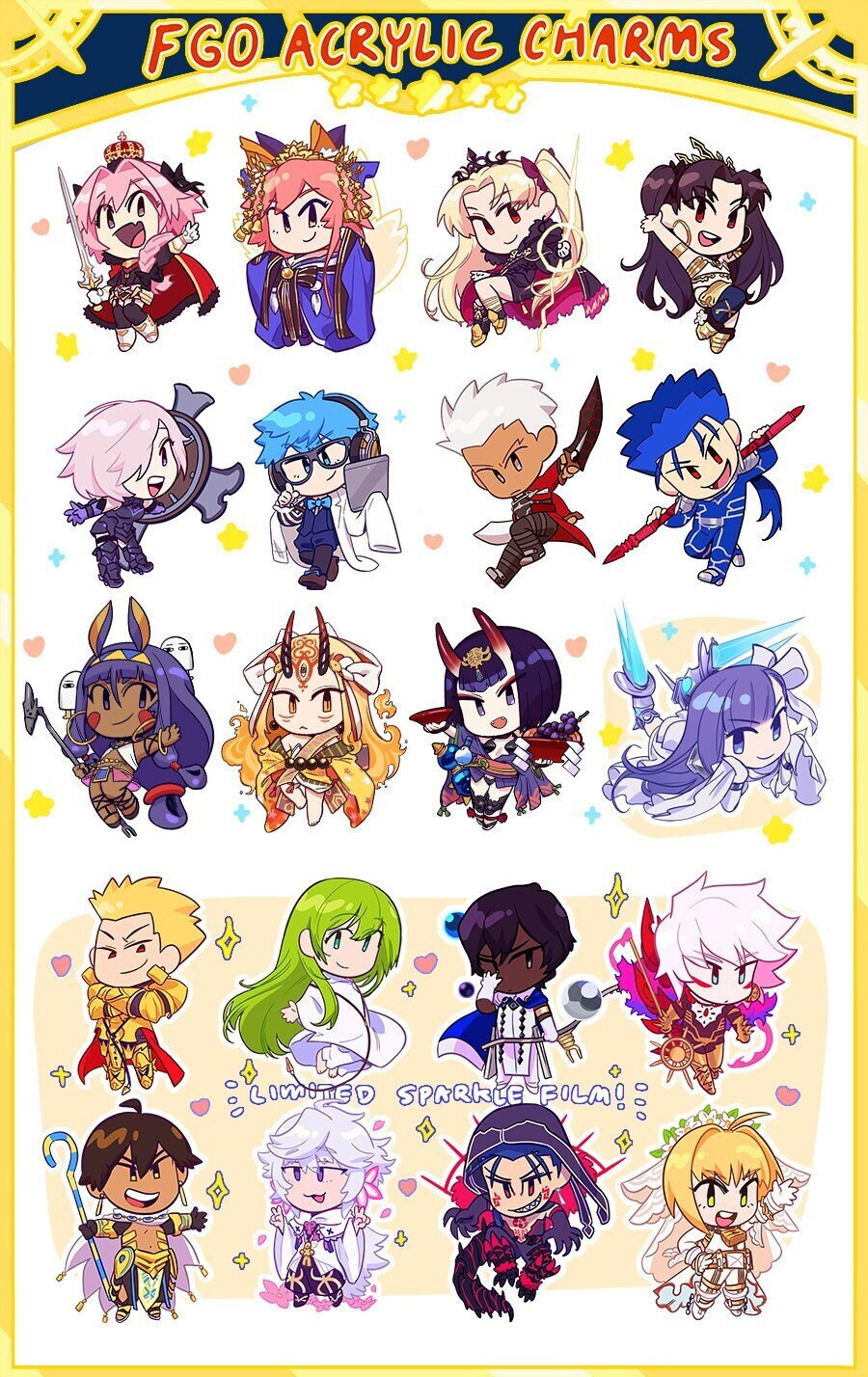 Fate Grand Order Acrylic Keychain - Etsy