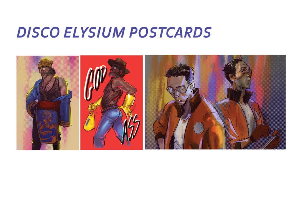 Disco Elysium Postcards 4x6 Etsy