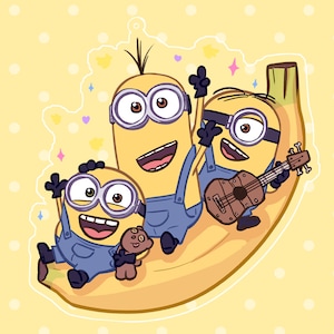 Minions 2inch acrylic charm