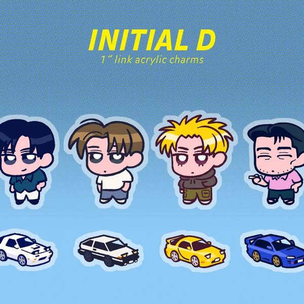INITIAL D Acrylic charms