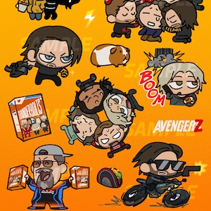 Thunderbolts / Avengerz sticker sheet