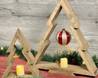Handcrafted Wood Christmas Tree: Holiday Home Decor