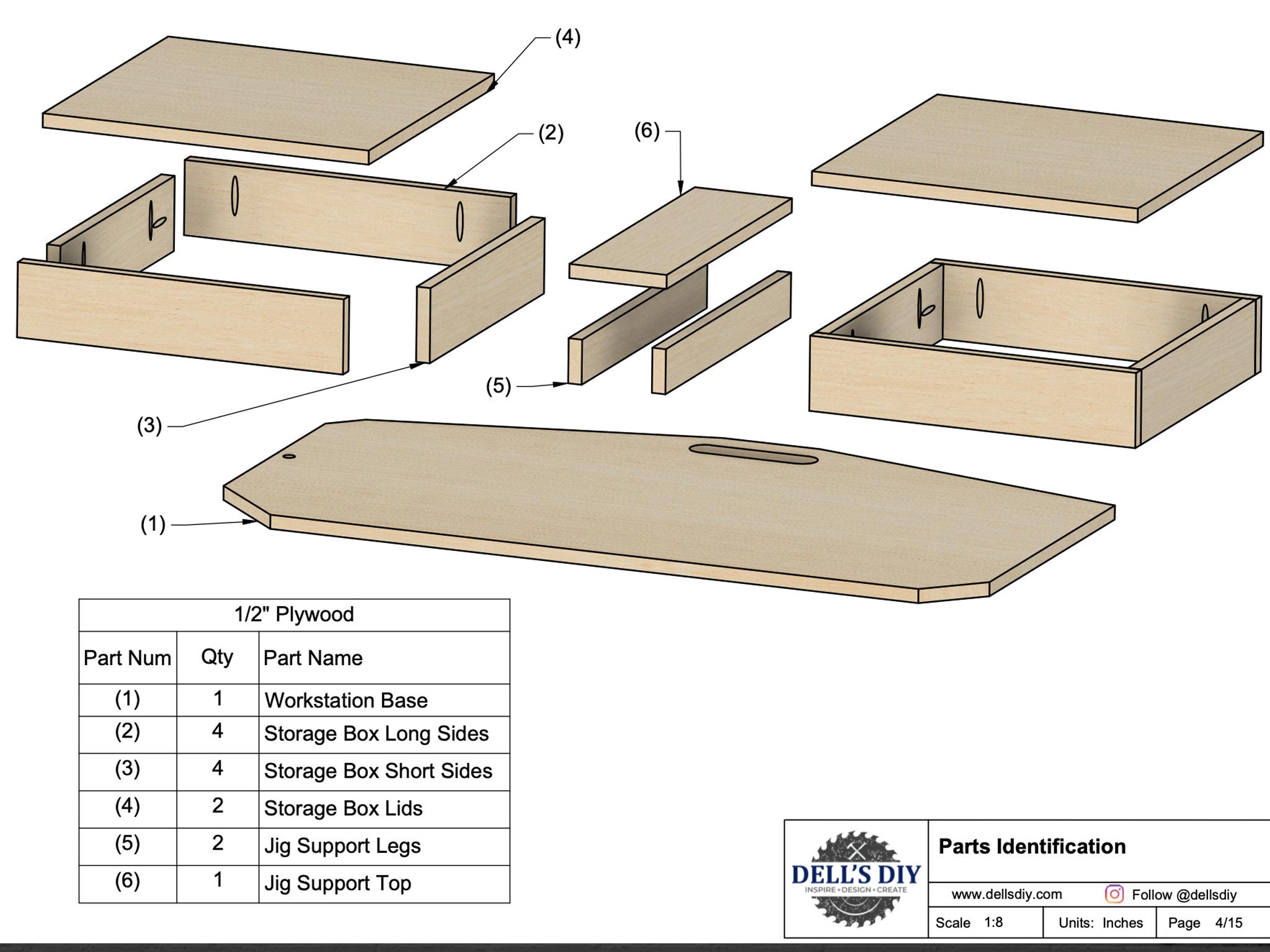 Pocket Hole Jig Workstation Digital Build Plans Etsy
