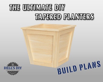 The Ultimate DIY Tapered Planter - Digital Build Plans