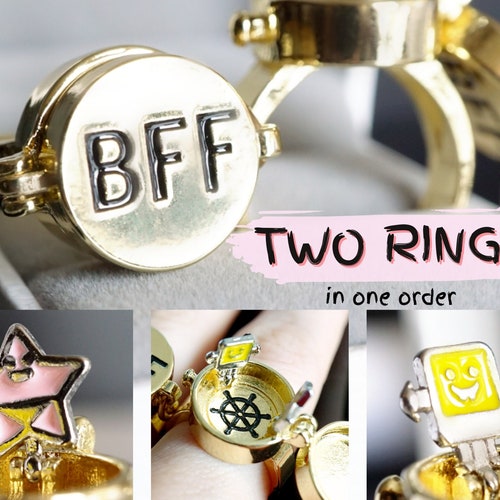 BFF Rings Best Friends Ring Rings for Friend Cartoon Sponge - Etsy BFF Rings Best Friends Ring Rings for Friend Cartoon Sponge - Etsy