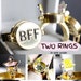 BFF Rings, best friends ring, Rings for friend Cartoon, Sponge Ring Bob best friends forever ring, couple, friendship, patrick, squarepants 