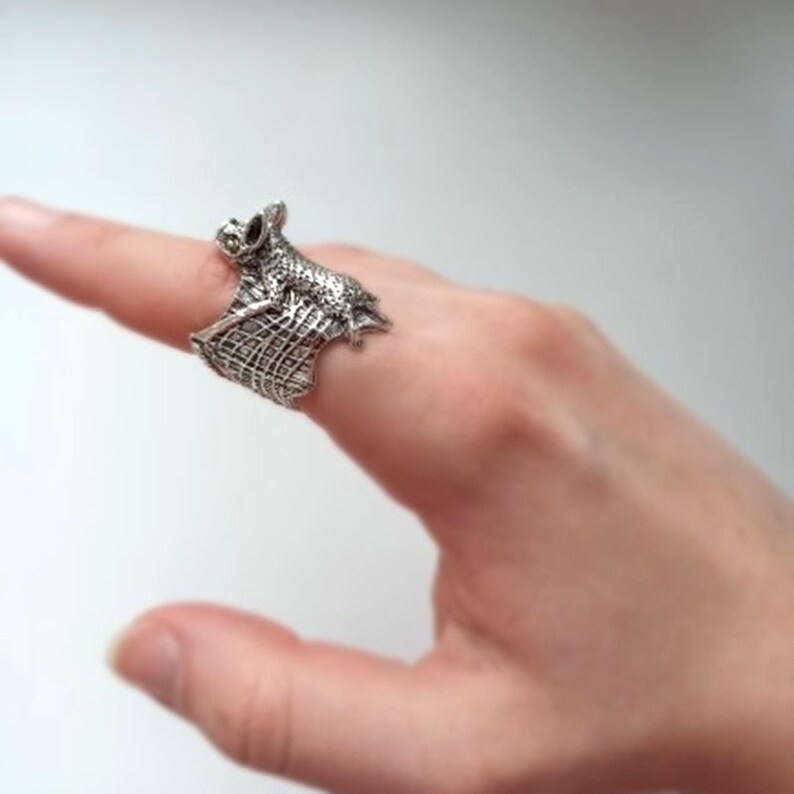 Bat Ring Vampire Bat Vampire Ring Animal Ring Steampunk Etsy