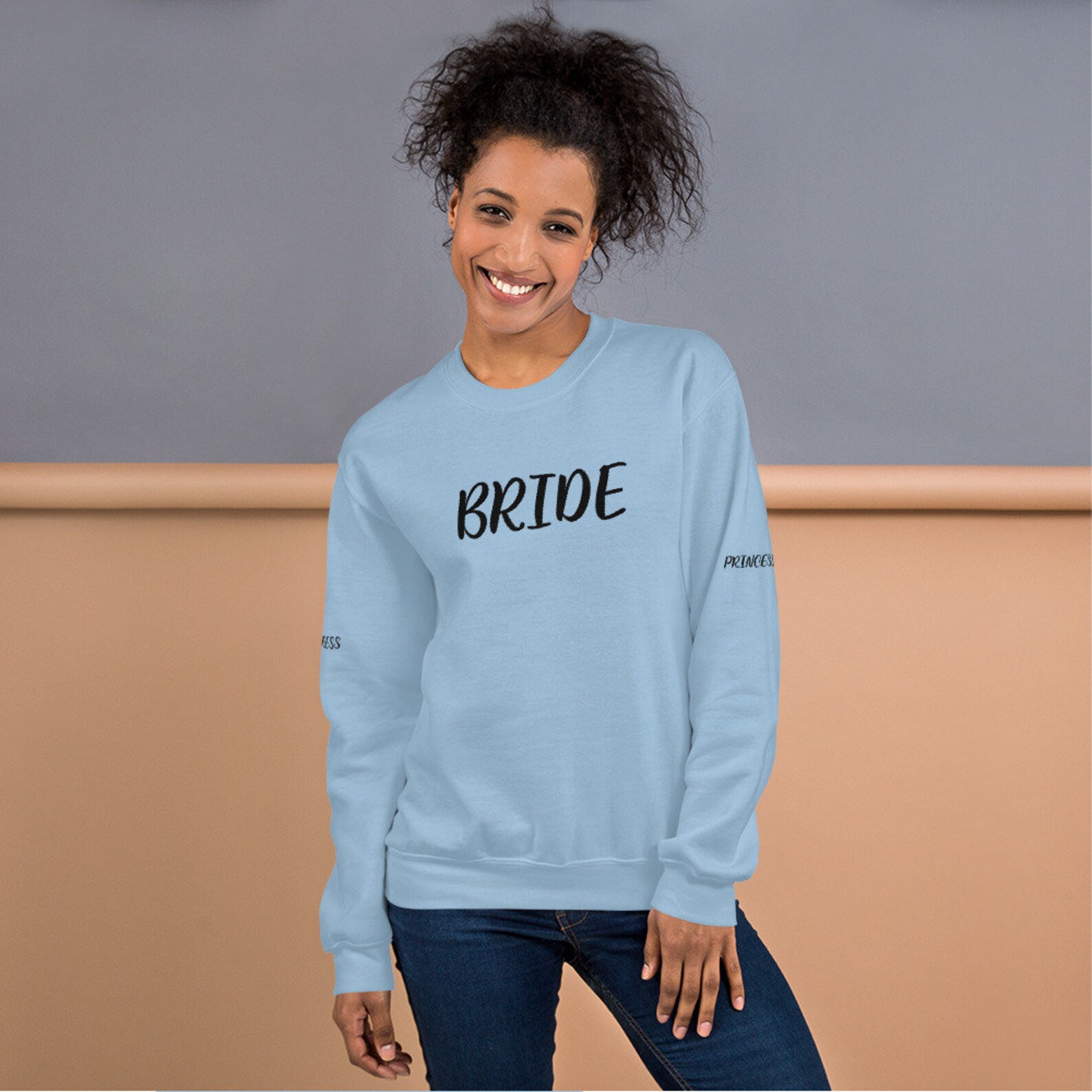 BRIDE Crew Neck Sweatshirt Bride Bachelorette Party Etsy UK