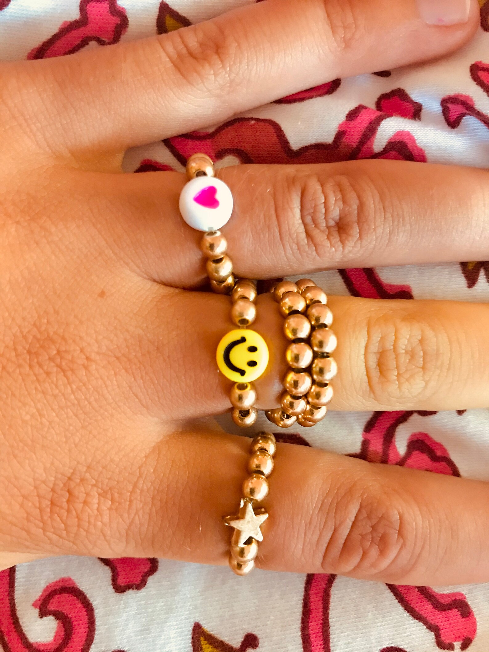 Preppy gold toned bulk rings Etsy