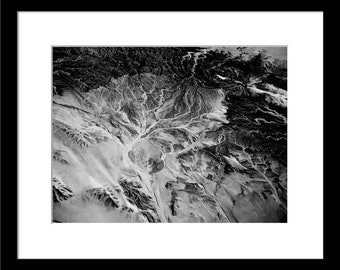 Aerial photography of Anza Borrego State Park California, B&W and Color, Digital Photo - Download