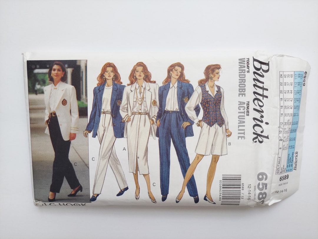Butterick Vintage Sewing Pattern 6589 - Etsy