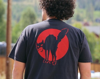 Sabo Cat T-shirt / Anarchist Cat/ Sabo-tabby/ IWW Cat T-shirt