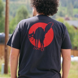 T-shirt Anarchist Sabo Cat : IWW Sabo-tabby, style vintage unisexe