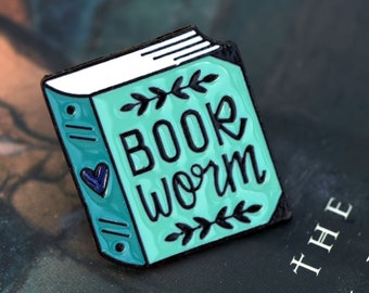 Book lovers/ readers/ library enamel pin.