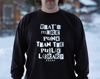 the public library T-shirt / Comfort Colors Long sleeve T-shirt.