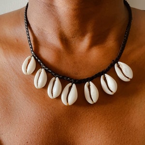 Pearl and Gold Cowrie Shell Necklace