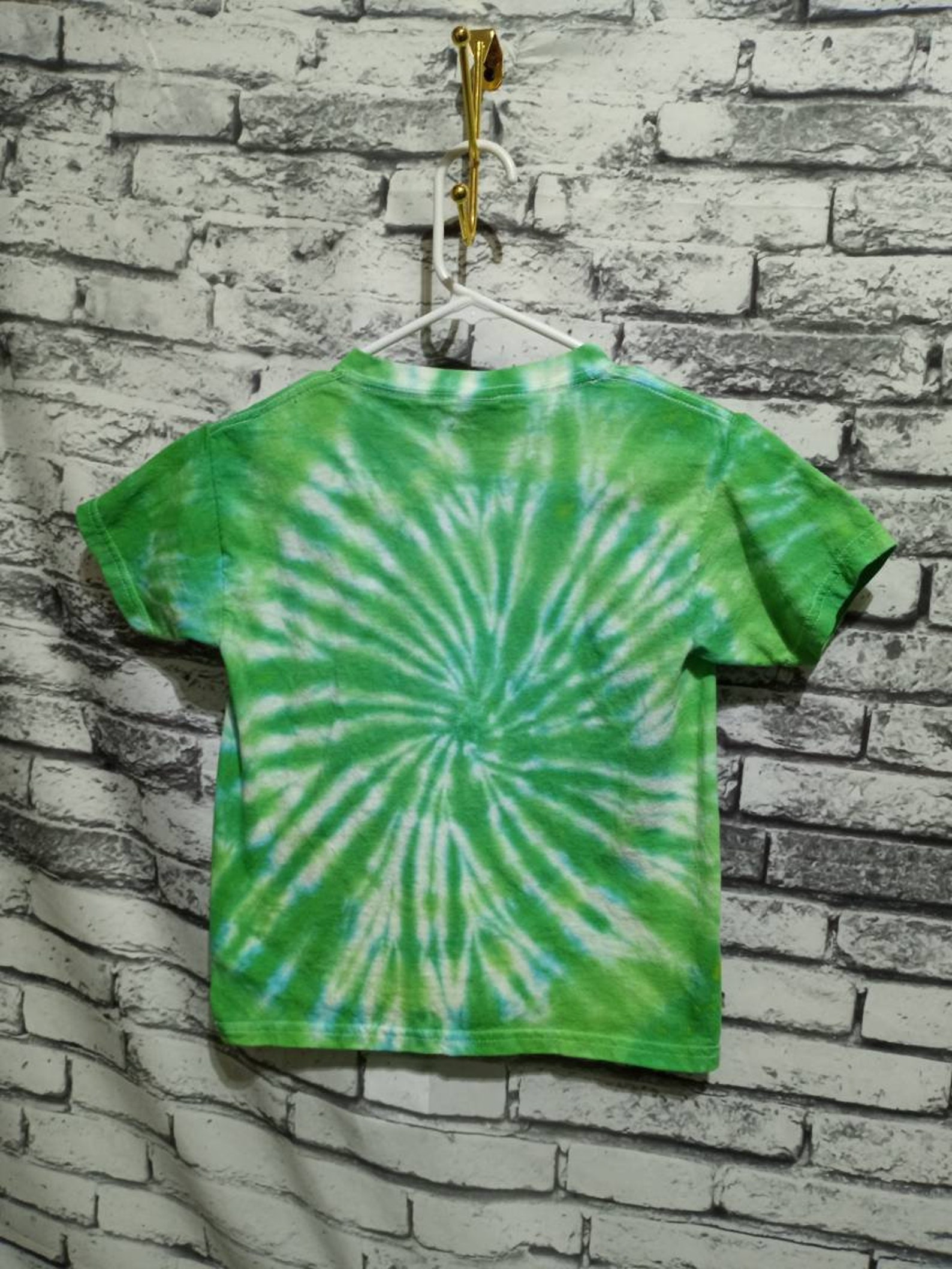 YOUTH Tie Dye TShirt. Green Blue. 100 Cotton. GILDAN Etsy